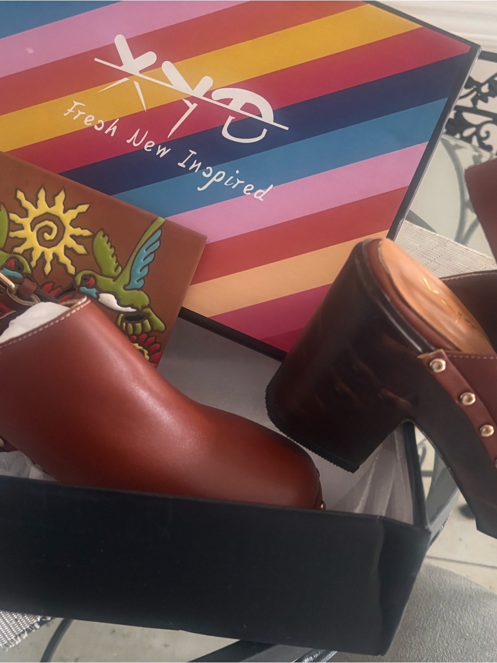 Vegan Wedge Sandals in Carhartt Amber Brown
